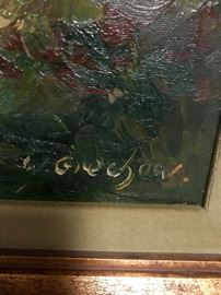 Signed Wladimir Grechow, artist. Large oil on canvas 