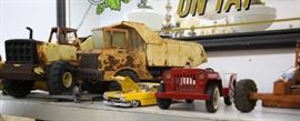 Metal toy trucks