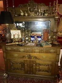 antique oak sideboard 