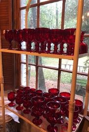 red glass ware