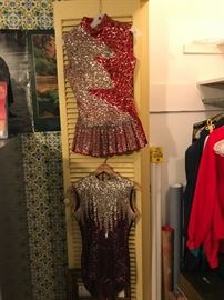 vintage Mississippi State majorette sequined outfits