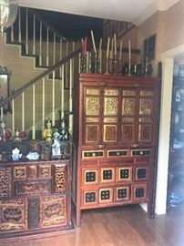 beautiful antique Chinese cabinets