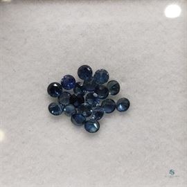 Blue Sapphires / Genuine Blue Sapphires, Diamond Cut, 2-2.5mm, Approx 1 cts

