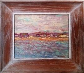 palette knife painting sm seascape