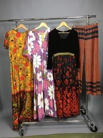 1970's maxi dresses and pants