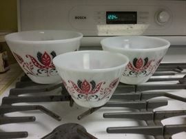 Fire King 3 piece Bowl Set