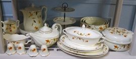 Vintage Hall Autumn Leaf Serving and Accessory Pieces