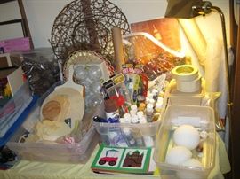 Fabric, Paints and Wood Crafts