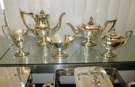 Gorgeous 1930's Deco Sterling Tea Service