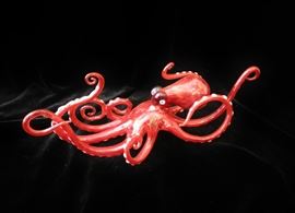 Super Cool Art Glass Octopus by Jennifer Umphress