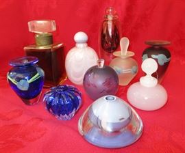 Art Glass Perfume Bottles