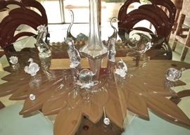 Collection of Baccarat, Steuben and Lalique Figures