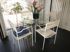 Glass-Top Dinette Set