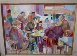 "Cafe" Orig. Oil, 1960s