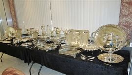 Assortment of fine Silver Serving Pieces