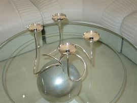 Cool Mid-Century Gorham Sterling "Fountain" Candelabra