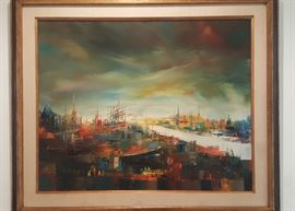 "Cityscape" Orig. Oil.
