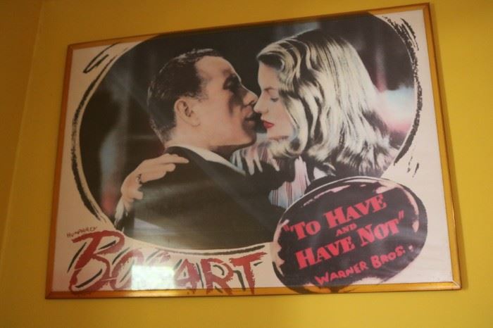 Bogart "To Have or Have Not" Vintage Movie Poster