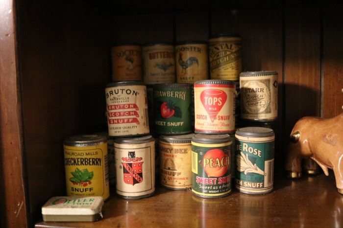 Vintage Snuff Cans