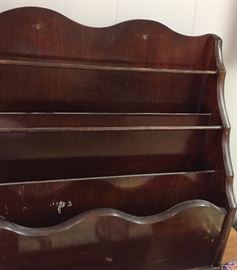 Mahogany Book/Magazine Storage