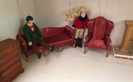 Miniature Doll House Furniture. Assorted Pieces