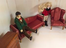 Miniature Doll House Furniture. Assorted Pieces