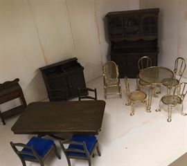 Miniature Doll House Furniture. Assorted Pieces