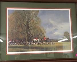 English Hunt Print