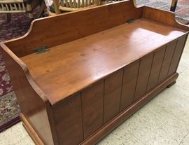 Antique Cedar Blanket & Bench Chest