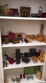 Miniature Doll House Furniture. Assorted Pieces