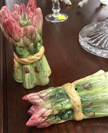 Ceramic Asparagus Salt & Pepper Shakers