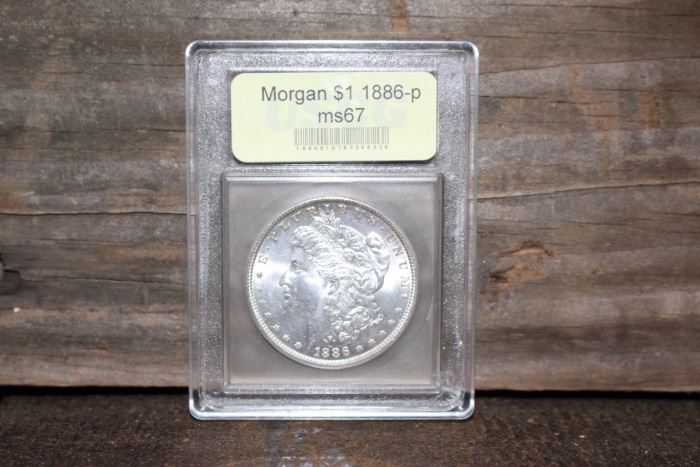1886 MS67 Morgan Dollar