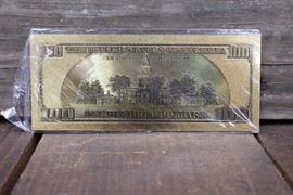 $100 Gold Federal Reserve Note