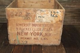 Scotch Whiskey crate