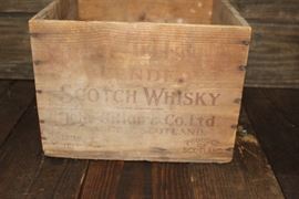 Scotch Whiskey crate