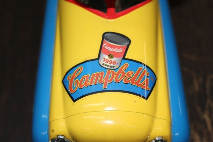 Campbell's car with dolls