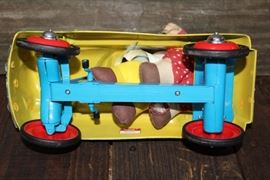 Campbell's car with dolls