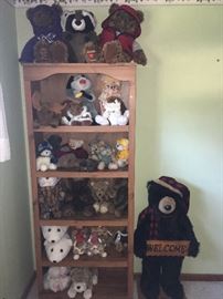 Stuffed animals including collectible bears