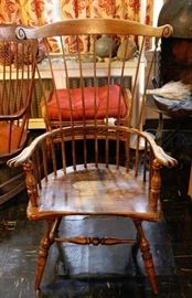 1 of 2 Windsor Style Arm Chairs