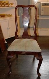 1 of 4 Queen anne/Asian Decorated Side Chairs