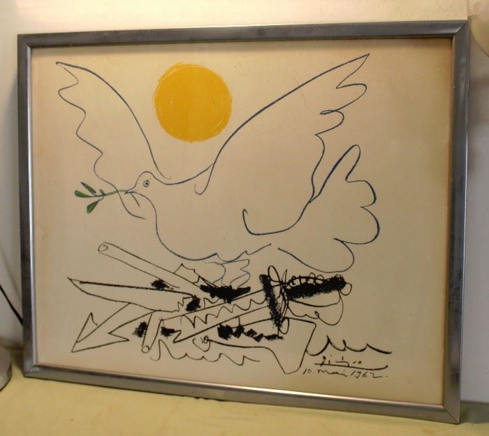 Picasso "Dove of Peace Arms of War" Paris Peace Movement