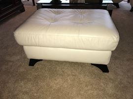 leather ottoman