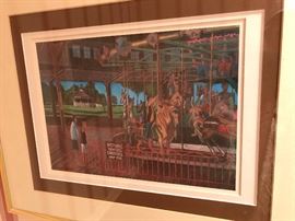 Bix DeBaise Dentzel Carousel print #'d 32/500