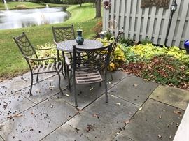 Patio set with 4 chairs