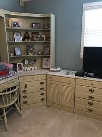 Ethan Allen Girls Wall Unit with Chair