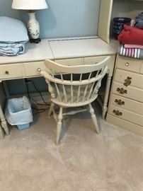 Ethan Allen swivel desk chair included with wall unit