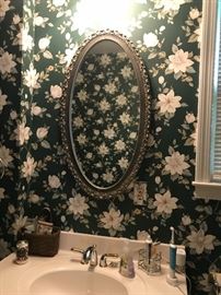 Nice oval decorator mirror