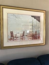 Beautiful Rocking chair in the country print