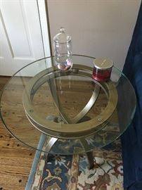 Metal side table