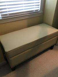 Very nice covered storage/sitting bench